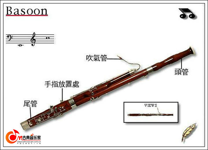 木管乐器:巴松(大管)(bassoon)简介